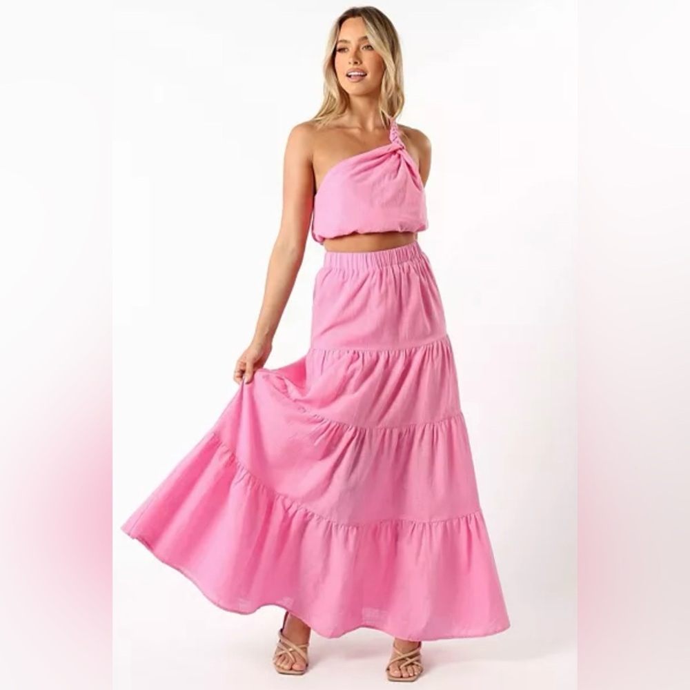 New Petal and Pup Bonny Two Piece Skirt Set in Bright Pink Size 4